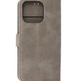 Bookstyle Wallet Cases Case for iPhone 13 Pro Max Gray