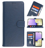 Bookstyle Wallet Cases Hoesje Samsung Galaxy A02s Navy