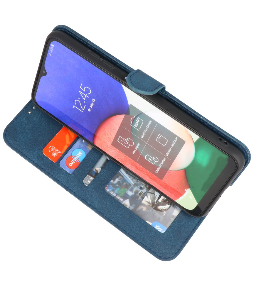 Etui portefeuille Etui pour Samsung Galaxy A12 / Bleu Nacho