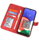 Estuche tipo billetera para Samsung Galaxy A12 / Nacho Red