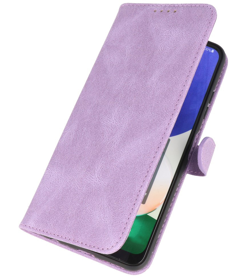 Estuche tipo billetera para Samsung Galaxy A12 / Nacho Violeta