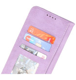 Estuche tipo billetera para Samsung Galaxy A12 / Nacho Violeta