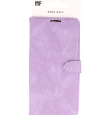 Estuche tipo billetera para Samsung Galaxy A12 / Nacho Violeta