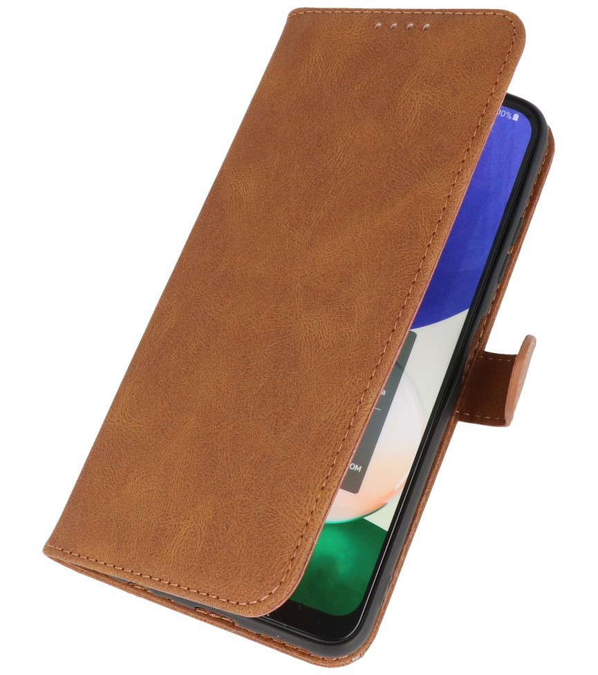 Wallet Cases Hoesje voor Samsung Galaxy A12 / Nacho Bruin