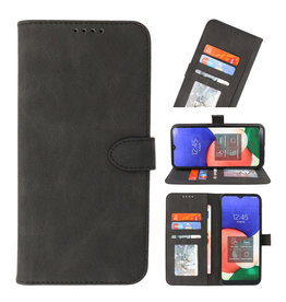 Wallet Cases Hoesje voor Samsung Galaxy A12 / Nacho Zwart