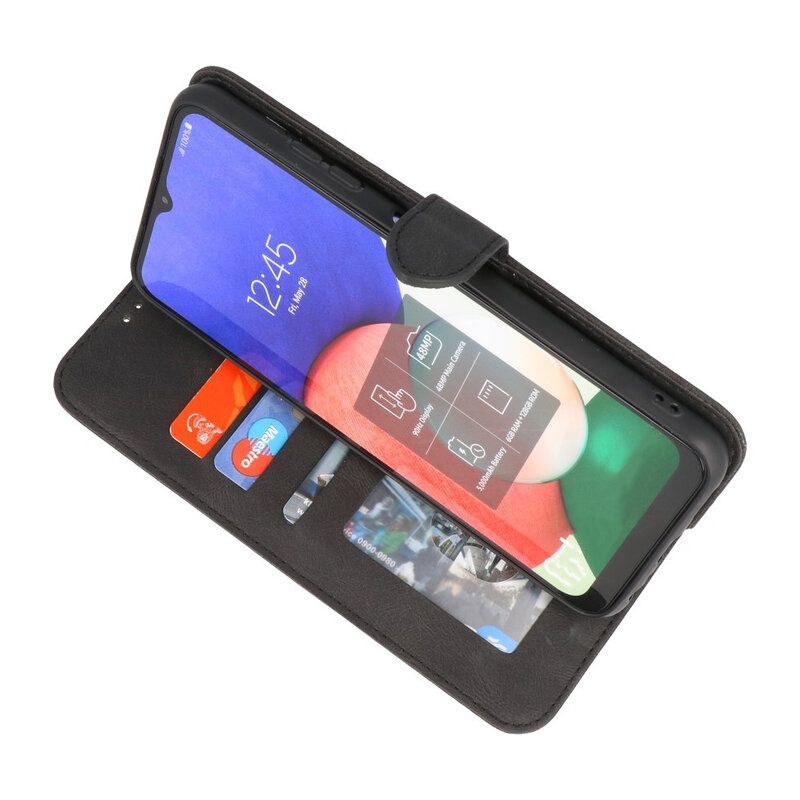 Custodie a portafoglio Custodia per Samsung Galaxy A12 / Nacho Black