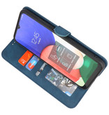 Wallet Cases Hoesje voor Samsung Galaxy A22 4G Blauw