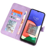 Wallet Cases Hoesje voor Samsung Galaxy A22 4G Paars