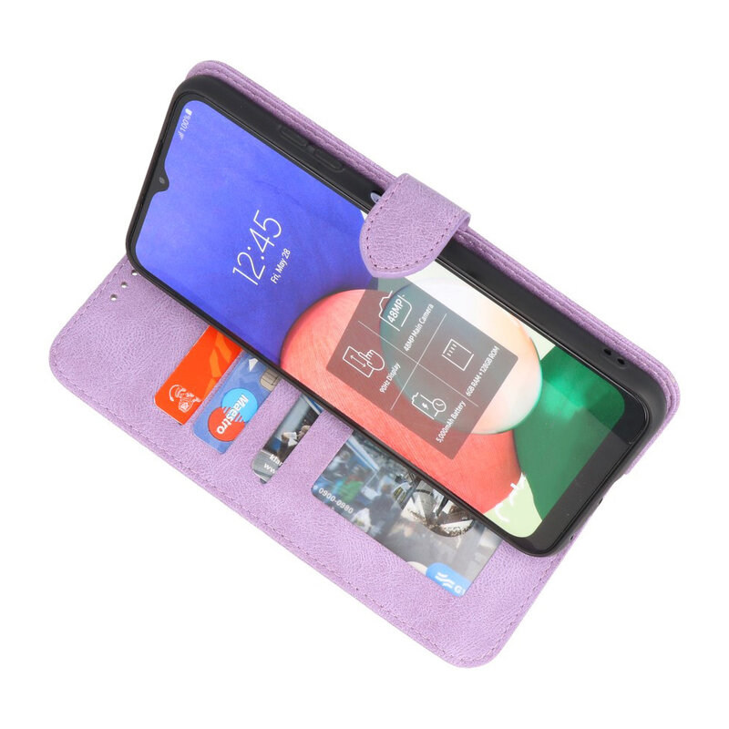 Custodie a portafoglio Custodia per Samsung Galaxy A22 4G Viola