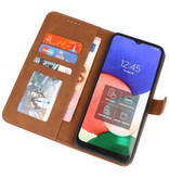 Wallet Cases Hülle für Samsung Galaxy A22 4G Braun