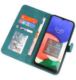 Custodia a portafoglio Cover per Samsung Galaxy A22 4G verde scuro