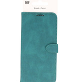 Etui portefeuille pour Samsung Galaxy A22 4G vert foncé