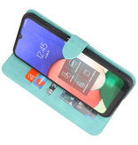 Etui portefeuille Etui pour Samsung Galaxy A22 4G Turquoise