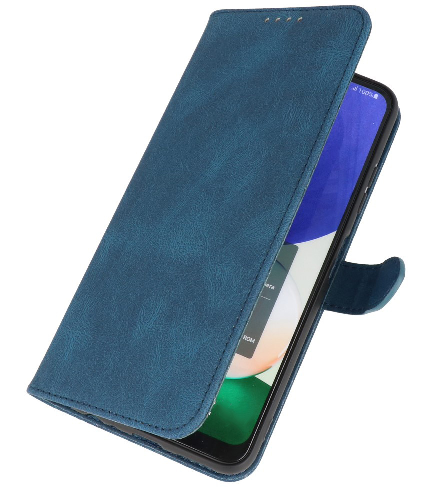 Wallet Cases Hoesje voor Samsung Galaxy A32 4G Blauw