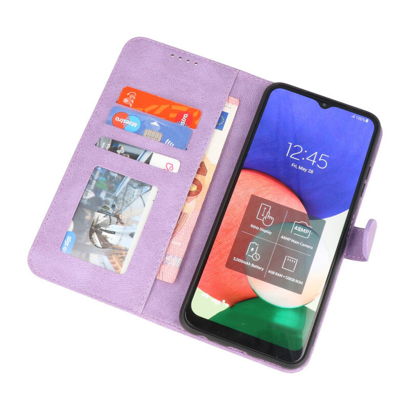 Custodia a portafoglio Custodia per Samsung Galaxy A32 4G Viola