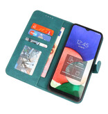 Wallet Cases Hoesje voor Samsung Galaxy A32 4G Donker Groen