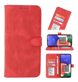 Wallet Hüllen Hülle für Samsung Galaxy A32 5G Rot
