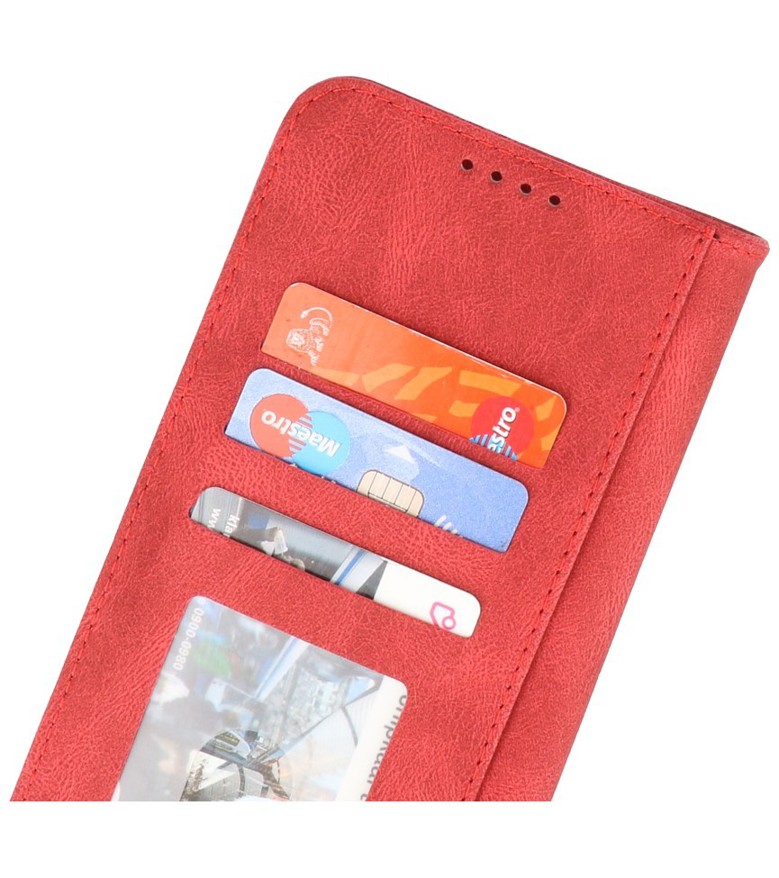 Custodia a portafoglio Cover per Samsung Galaxy A32 5G Rosso