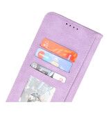 Etui portefeuille pour Samsung Galaxy A32 5G Violet