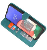 Wallet Cases Hoesje voor Samsung Galaxy A32 5G Donker Groen