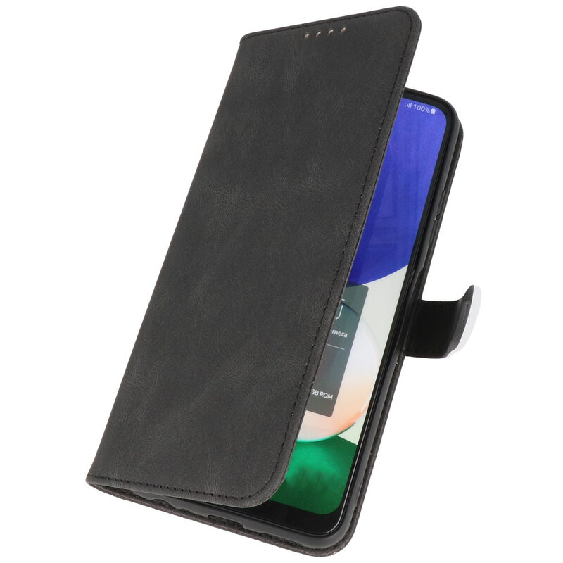 Wallet Cases Hülle für Samsung Galaxy A02s Schwarz