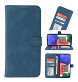 Estuche tipo billetera para Samsung Galaxy A02s Azul
