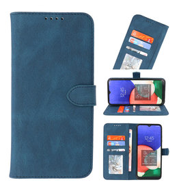 Estuche tipo billetera para Samsung Galaxy A02s Azul