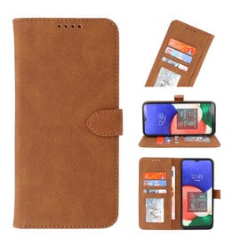 Wallet Cases Case for Samsung Galaxy A02s Brown