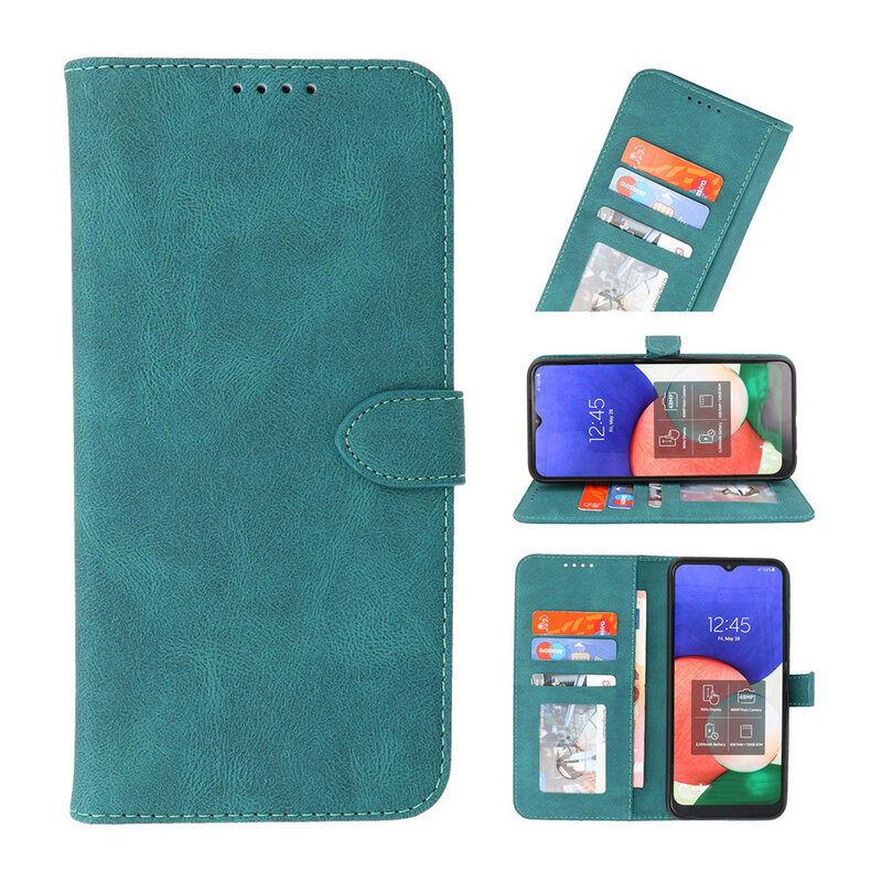 Wallet Cases Case for Samsung Galaxy A02s Dark Green
