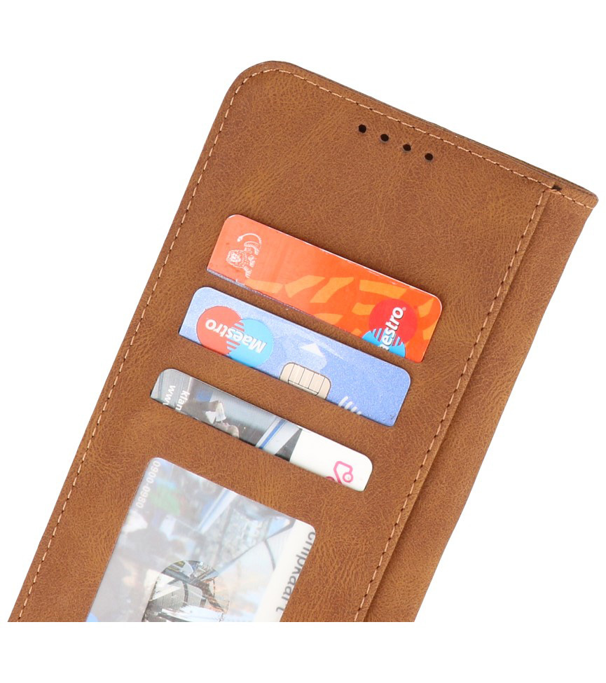 Wallet Cases Case for iPhone 13 Mini Brown