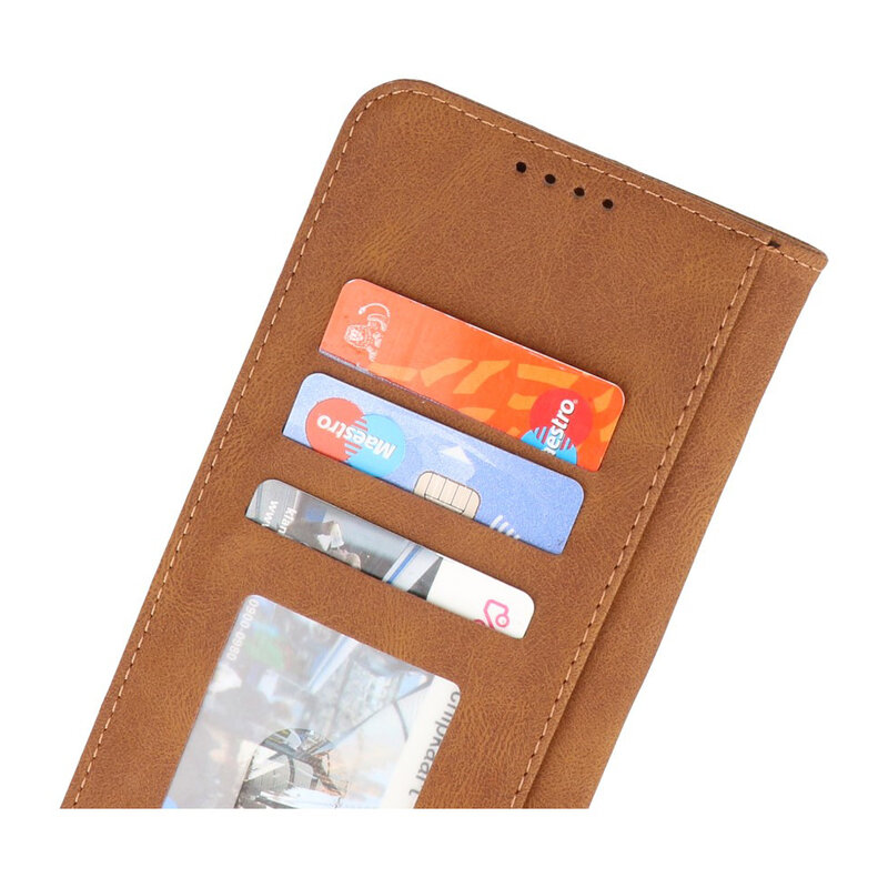 Etui portefeuille Etui pour iPhone 13 Pro Max Marron