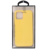 Modefarve TPU -etui iPhone 13 Pro Max gul