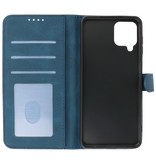 Wallet Cases Hülle für Samsung Galaxy A12 / Nacho Blau