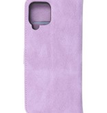 Estuche tipo billetera para Samsung Galaxy A12 / Nacho Violeta