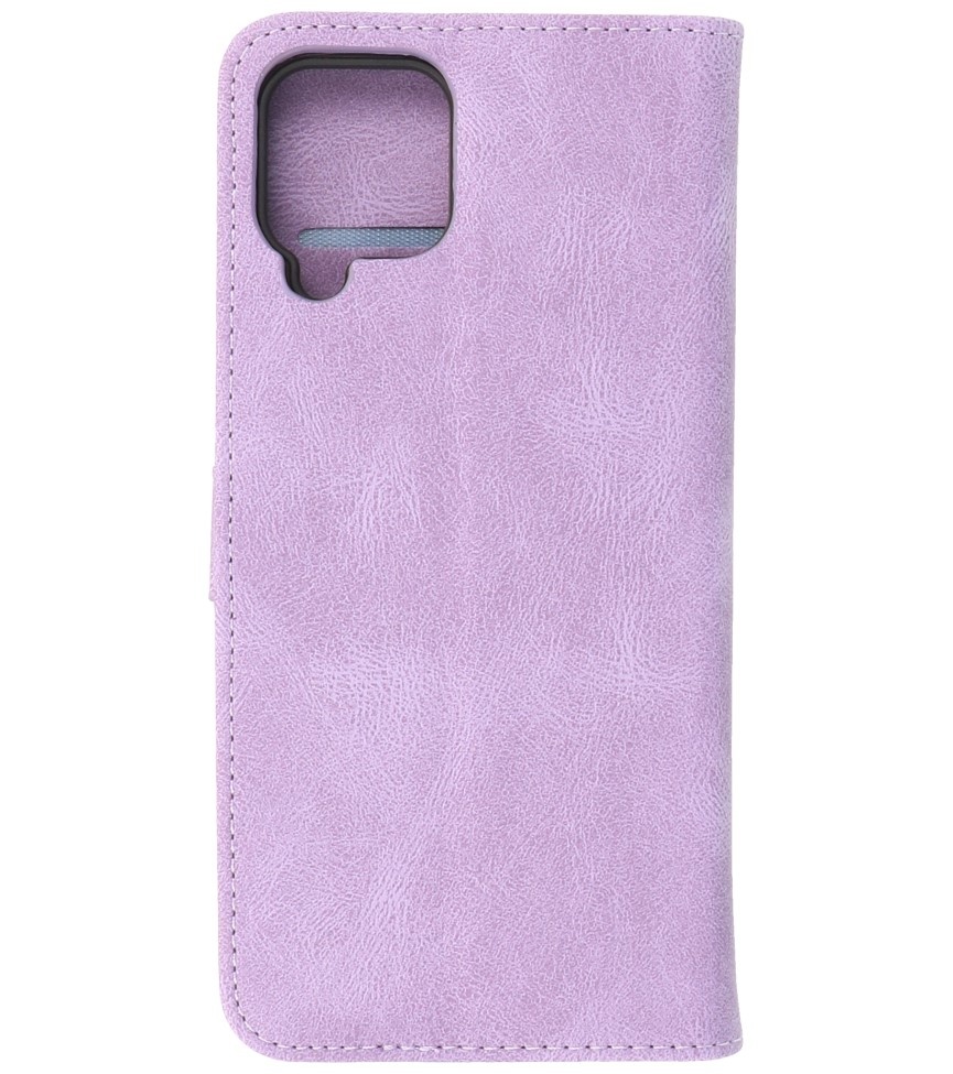 Estuche tipo billetera para Samsung Galaxy A12 / Nacho Violeta