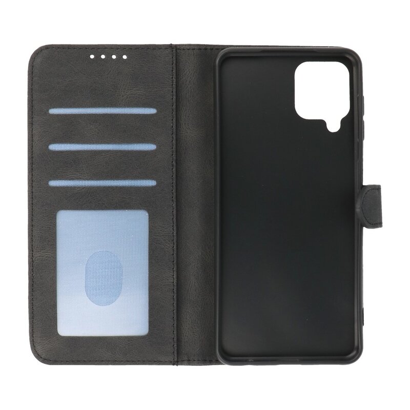 Wallet Cases Hülle für Samsung Galaxy A22 4G Schwarz