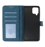 Wallet Cases Hülle für Samsung Galaxy A22 4G Blau