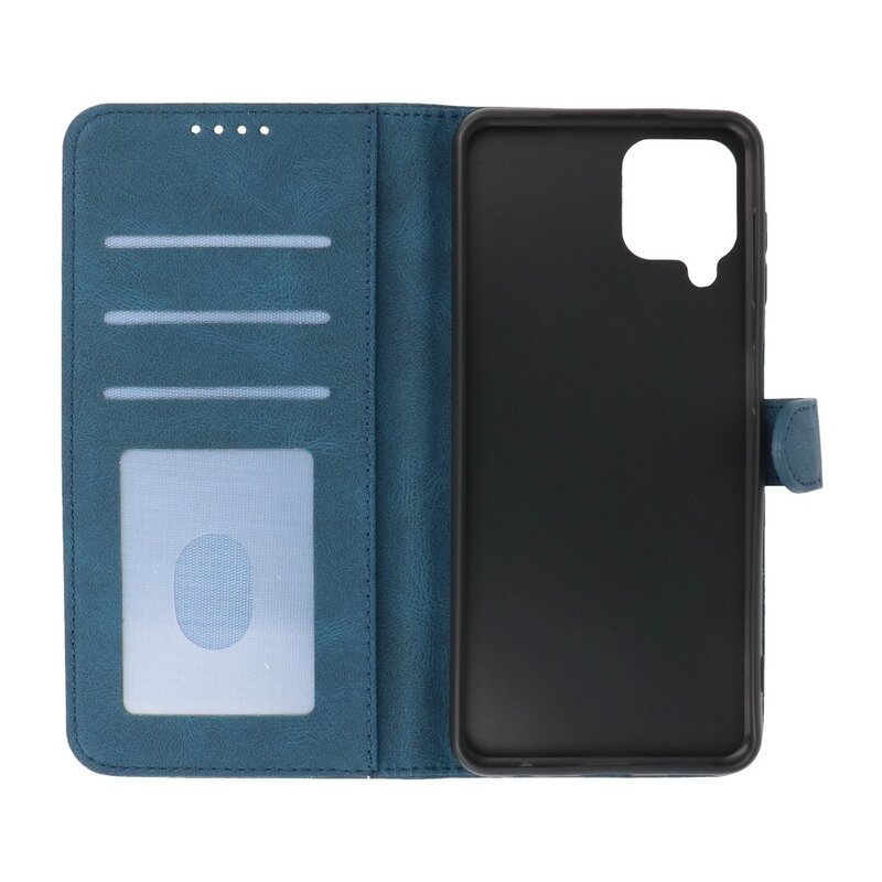 Wallet Cases Hülle für Samsung Galaxy A22 4G Blau