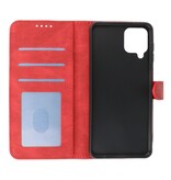Wallet Cases Cover for Samsung Galaxy A22 4G Red