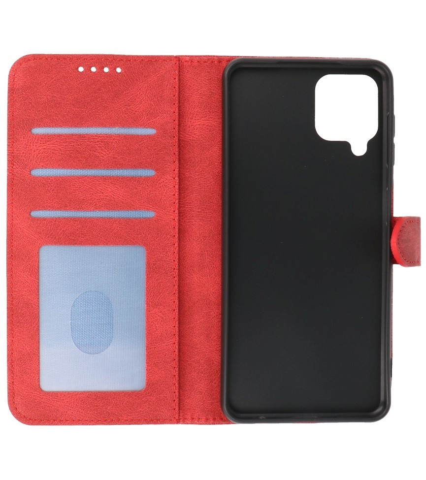 Wallet Cases Cover for Samsung Galaxy A22 4G Red