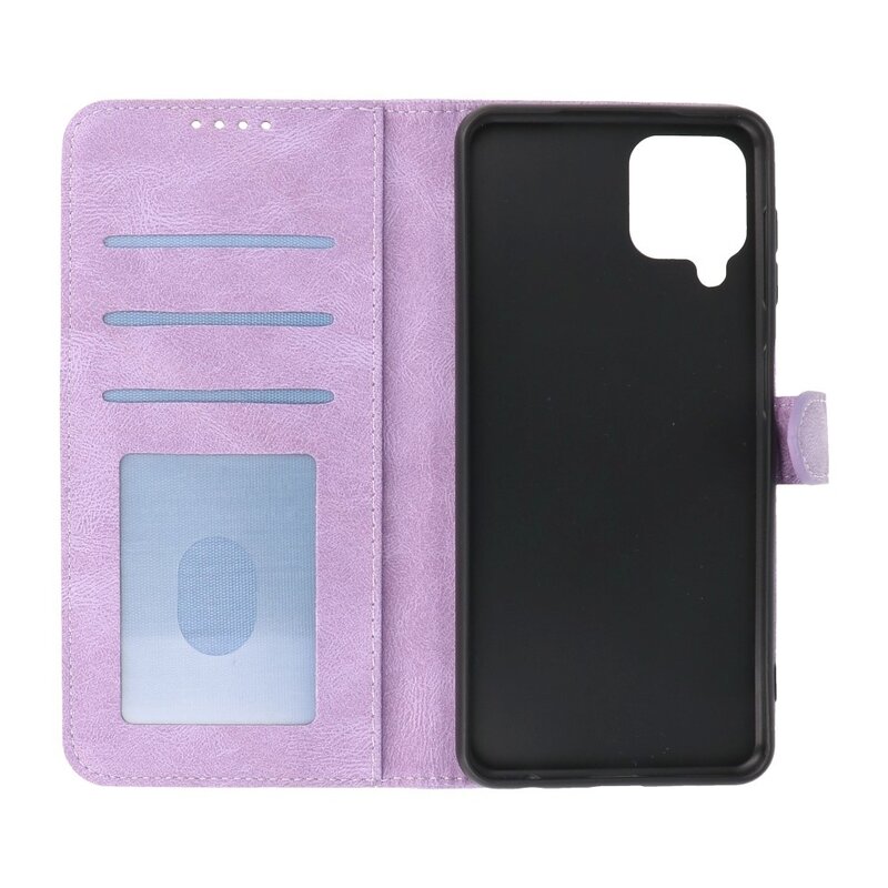 Wallet Cases Hoesje voor Samsung Galaxy A22 4G Paars