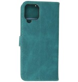 Wallet Hüllen Hülle für Samsung Galaxy A22 4G Dunkelgrün