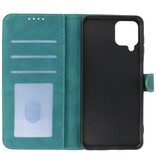 Wallet Cases Cover for Samsung Galaxy A22 4G Dark Green