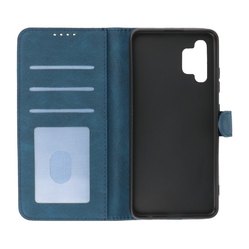 Wallet Cases Hülle für Samsung Galaxy A32 4G Blau