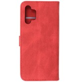 Wallet Cases Cover for Samsung Galaxy A32 4G Red