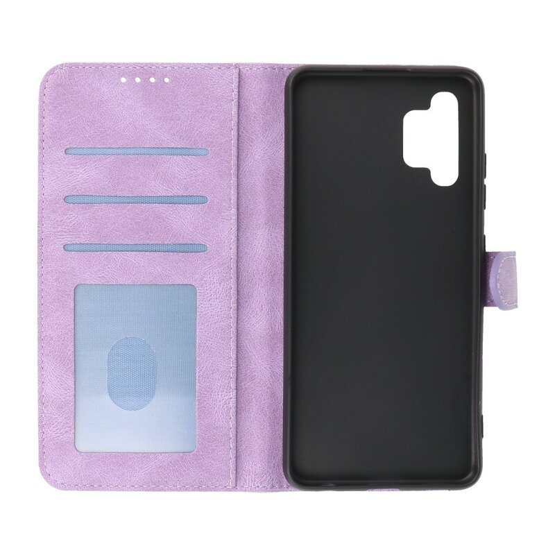 Wallet Cases Hülle für Samsung Galaxy A32 4G Lila