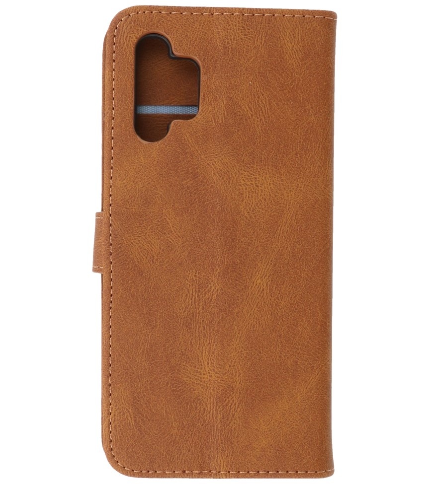 Estuche tipo billetera para Samsung Galaxy A32 4G Marrón