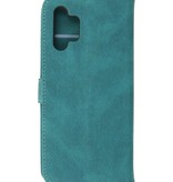 Etui portefeuille pour Samsung Galaxy A32 4G vert foncé