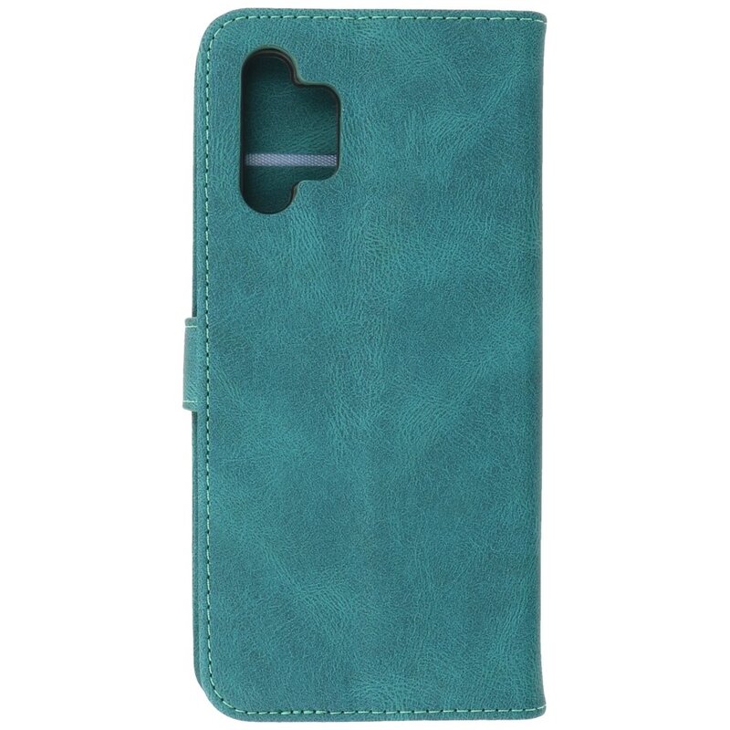 Wallet Cases Hoesje voor Samsung Galaxy A32 4G Donker Groen
