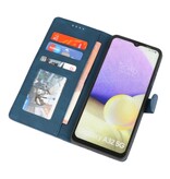 Etui portefeuille Etui pour Samsung Galaxy A32 5G Bleu